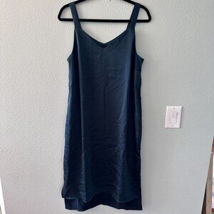 NWT Universal Standard Kara Luxe Satin Slip Dress Deep Green US XS 2 4